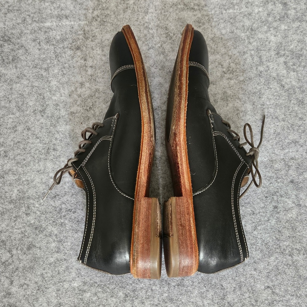 Johnston & Murphy Conard Black Leather Cap Toe Oxford Dress Shoes Mens 9.5 - Picture 5 of 10